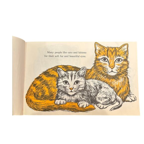 VTG 1973 I Can Read About Cats and Kittens Book by George Wolff, PB - Picture 5 of 6